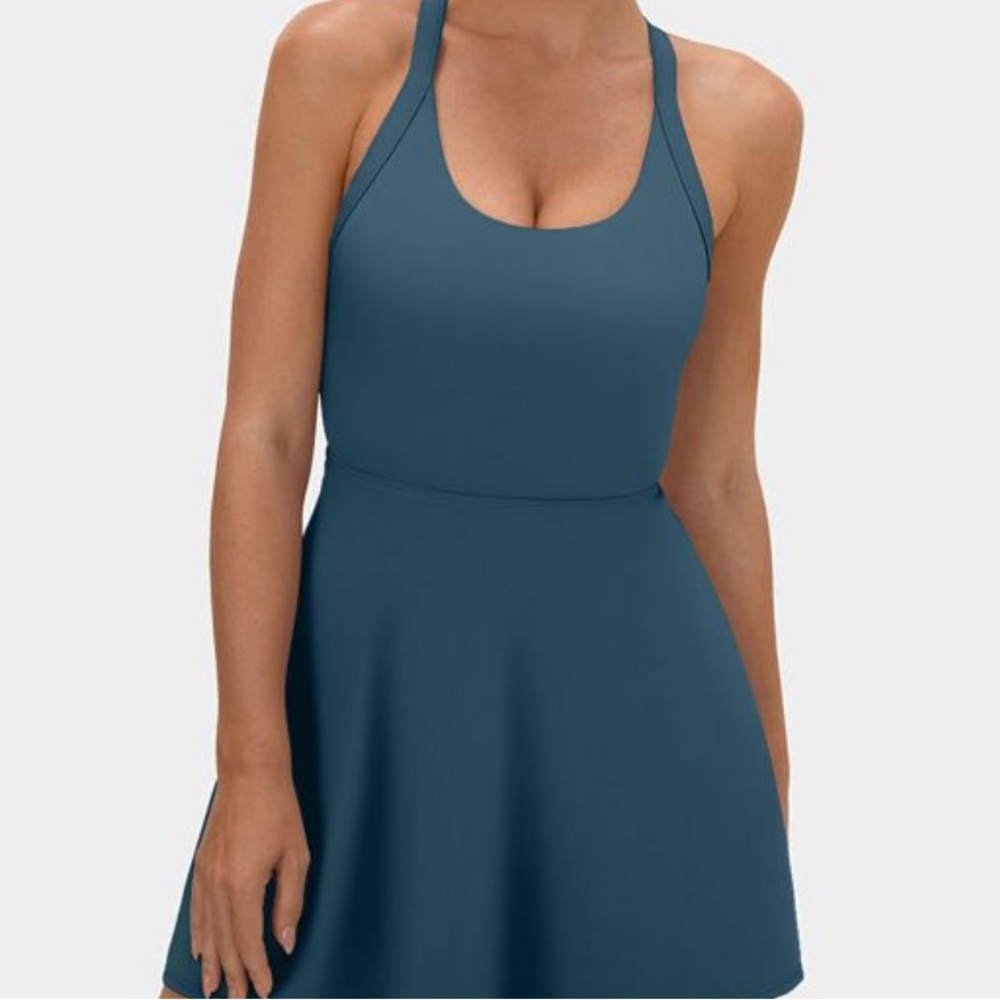 NWT Backless Twisted Dress-Easy Peezy Edition. Size:Small Color: Majolica Blue